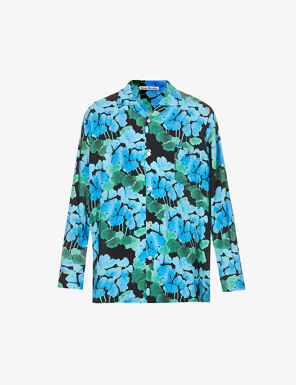 Sandimper floral-print oversized woven shirt(9365279)