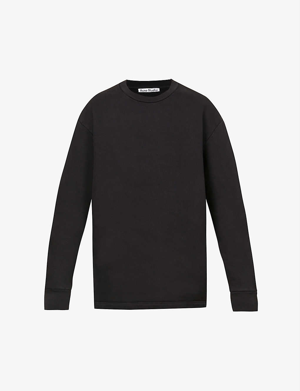 Brand-print oversized cotton-jersey sweatshirt(9384685)