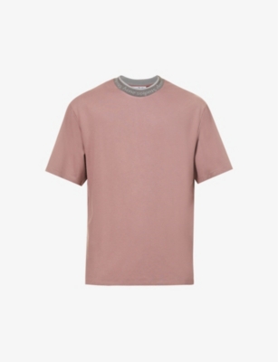 Crewneck boxy-fit stretch-jersey T-shirt(9368840)