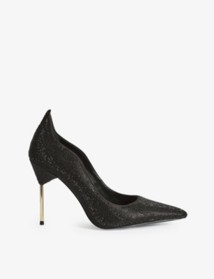reiss black heels