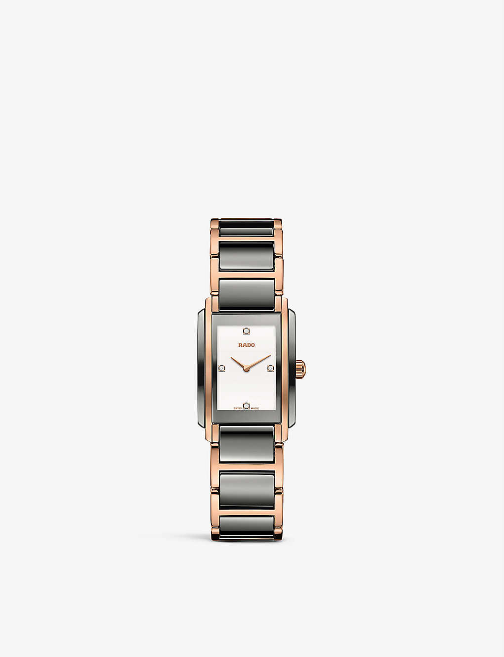 Rado R20141712 Integral Ceramic And Rose-gold Plated Stainless Steel Quartz Watch In Rose Gold