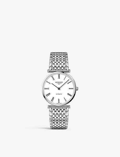 LONGINES: L49184116 La Grande Classique De Longines stainless steel automatic watch