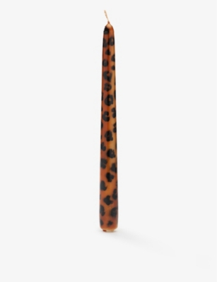 ANNA + NINA: Leopard-print candles set of two