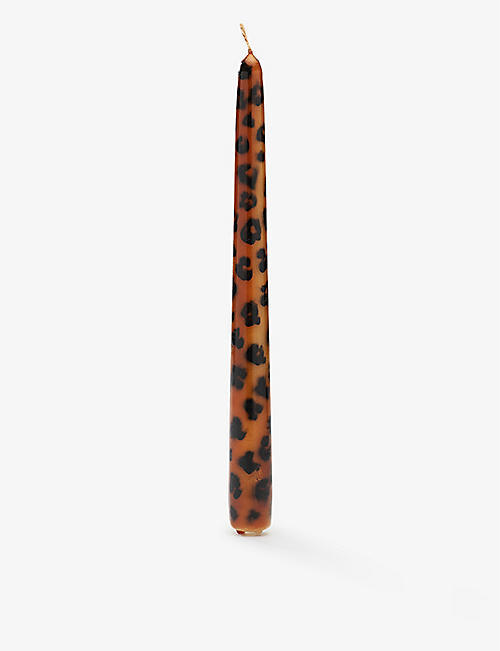 ANNA + NINA: Leopard-print candles set of two
