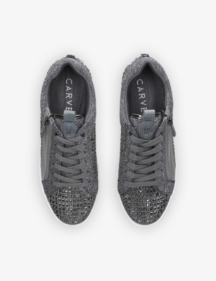 carvela studded trainers