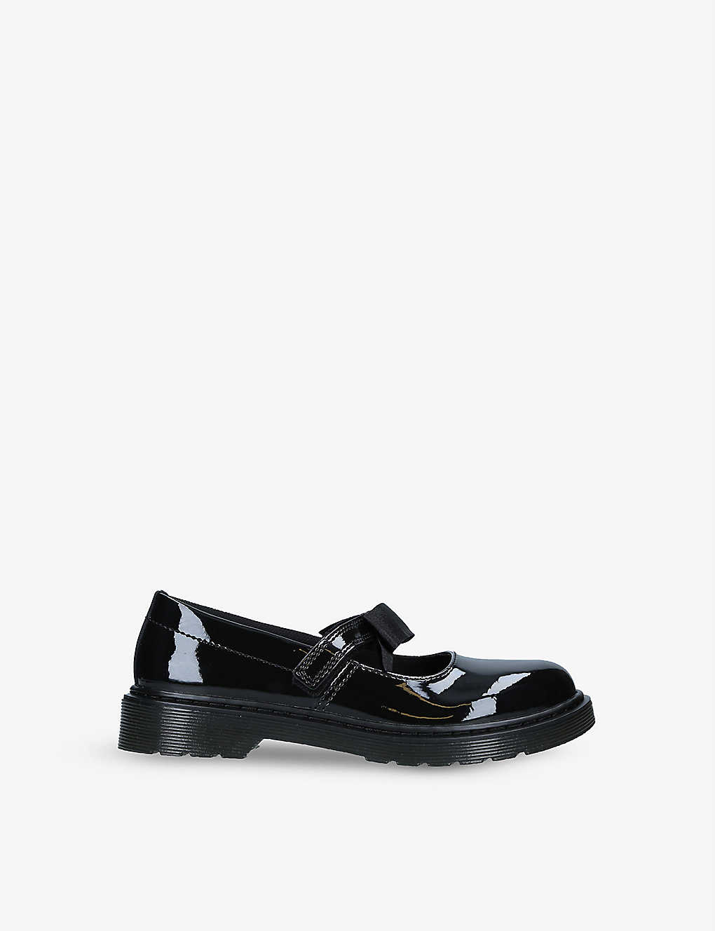 Dr. Martens' Dr. Martens Girls Black Kids Maccy Ii Patent Leather Shoes 9-10 Years