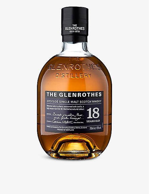 GLENROTHES: Glenrothes 18-year-old single-malt Scotch whisky 700ml