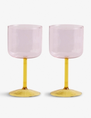 HAY: Tint wine glass 15cm set of two