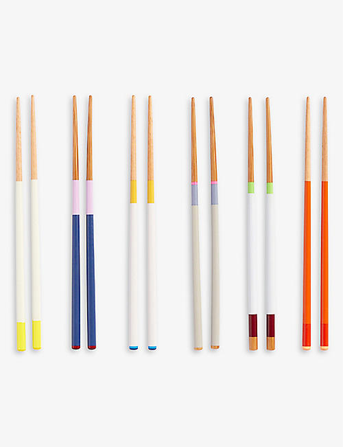 HAY: Coloured chopsticks set of six
