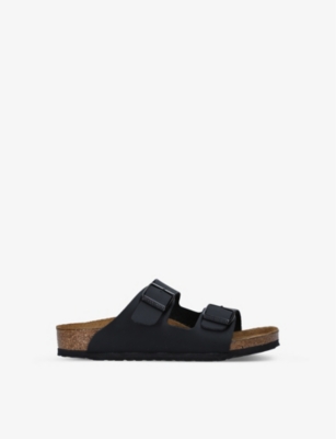 Birkenstock Boys Black Kids Arizona Faux-leather Sandals