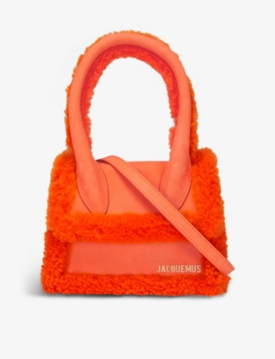fluffy jacquemus bag