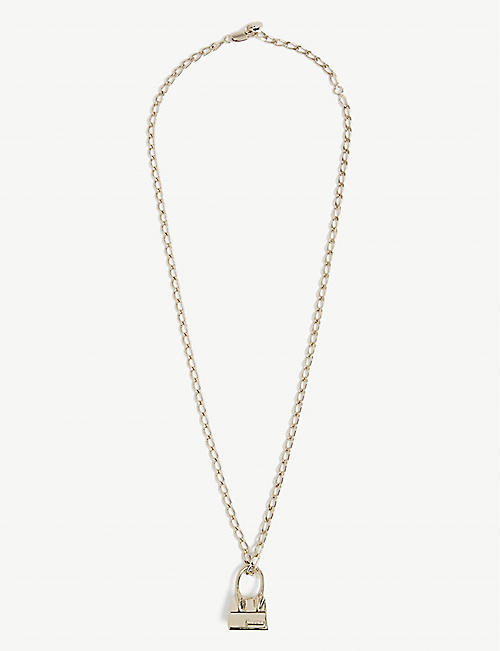 JACQUEMUS: Le Chiquito silver-toned brass necklace