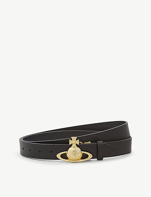 VIVIENNE WESTWOOD: Orb-embellished leather belt
