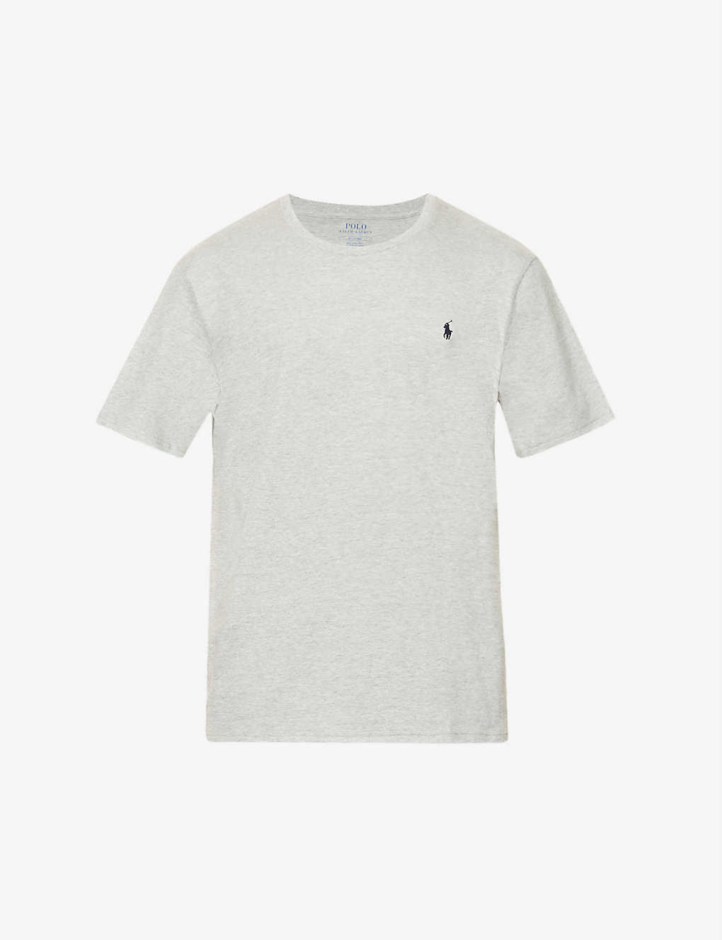 Polo Ralph Lauren Logo-embroidered Cotton-jersey T-shirt In Gray