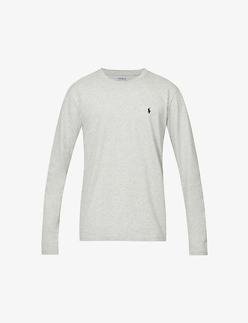 POLO RALPH LAUREN: Logo-embroidered relaxed-fit cotton-jersey T-shirt