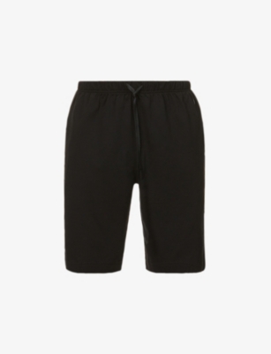 Polo Ralph Lauren Logo-embroidered Cotton-jersey Shorts In Black