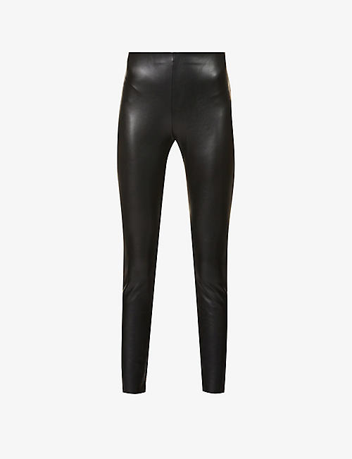 WOLFORD: Jo aux-leather panel leggings