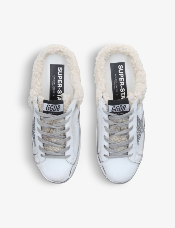 Superstar Sabot 10224 leather and shearling trainers