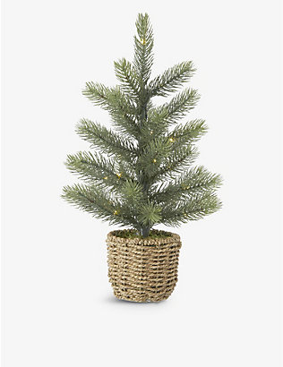 THE WHITE COMPANY: Pre-lit artificial Christmas tree with battery-operated lights 1.5ft