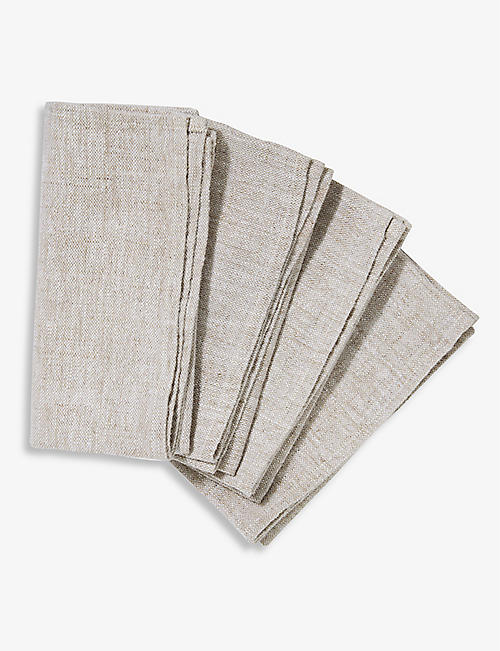 THE WHITE COMPANY: Rustic linen napkins set of 4