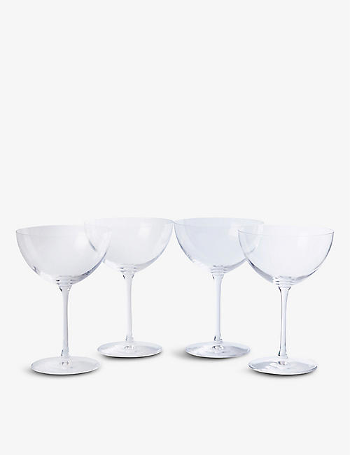 THE WHITE COMPANY: Champagne coupe glasses set of four
