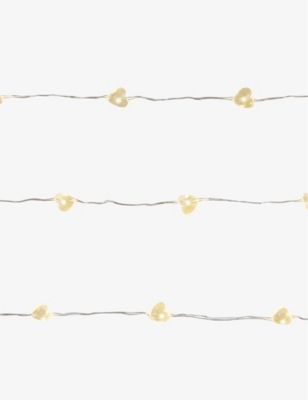 THE WHITE COMPANY: Heart-shaped LED fairy lights 1.7m