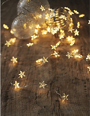 THE WHITE COMPANY: Star Christmas fairy lights 1.7m