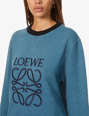 loewe anagram embroidered sweatshirt