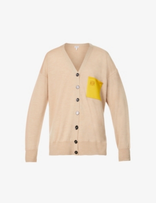 Logo-embroidered woo...