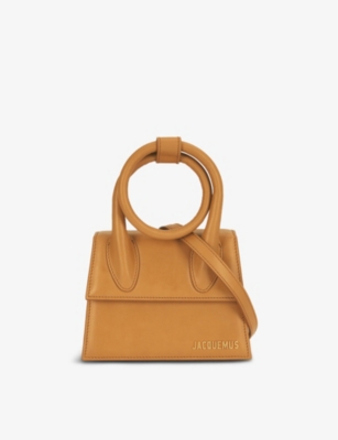 JACQUEMUS Le Chiquito Noeud medium leather top handle bag