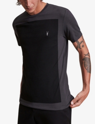 ALLSAINTS: Lobke colour-block cotton-jersey T-shirt