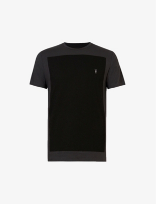 ALLSAINTS: Lobke colour-block cotton-jersey T-shirt