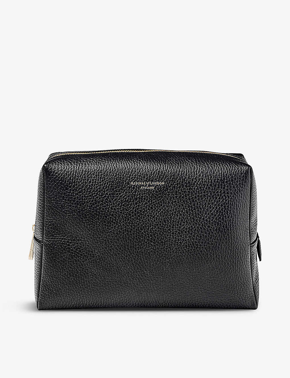 Aspinal Of London Black London Large Grained-leather Case
