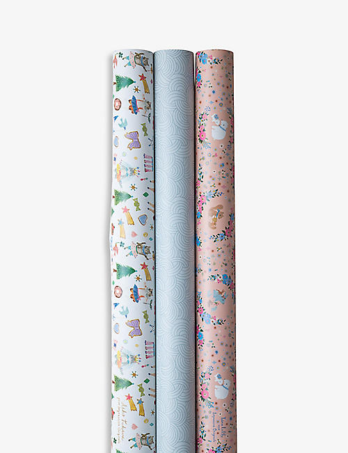 IMPRESSION ORIGINALE: Snack Timer recycled wrapping paper set of three