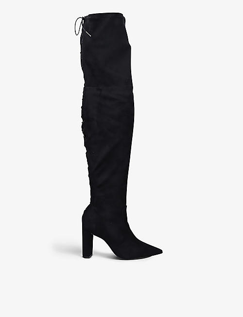 CARVELA: Second Skin wide-fit faux-leather over-the-knee boots