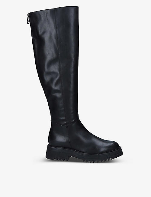 CARVELA: Strong leather knee-high Chelsea boots