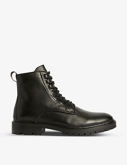ALLSAINTS: Laker leather combat boots