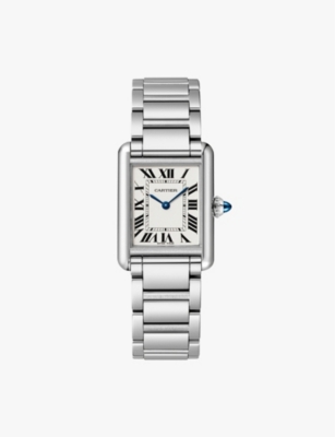 CARTIER: WSTA0051 Tank Must small stainless-steel quartz watch