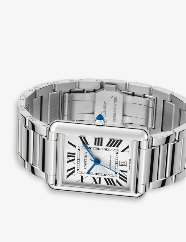 CRWSTA0053 Tank Must extra-large stainless-steel automatic watch
