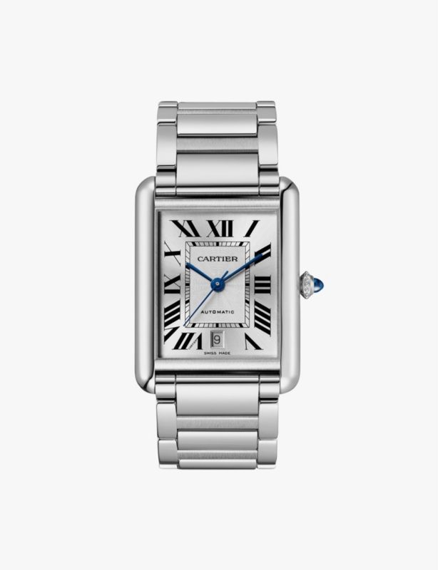 CRWSTA0053 Tank Must extra-large stainless-steel automatic watch