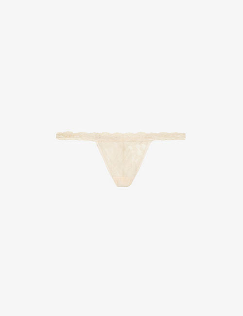 HANKY PANKY: Signature mid-rise stretch-lace thong
