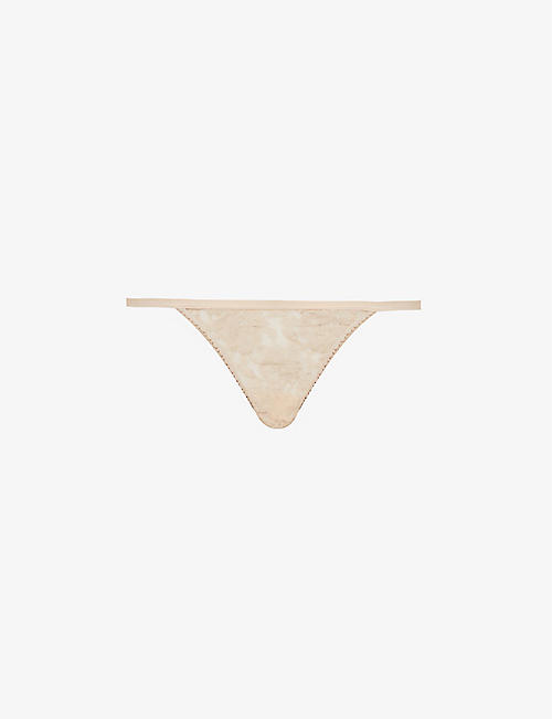 HANKY PANKY: Signature high-rise stretch-lace thong