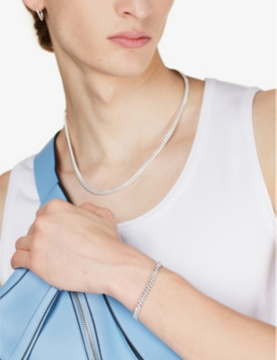 HATTON LABS: Cuban small sterling-silver bracelet