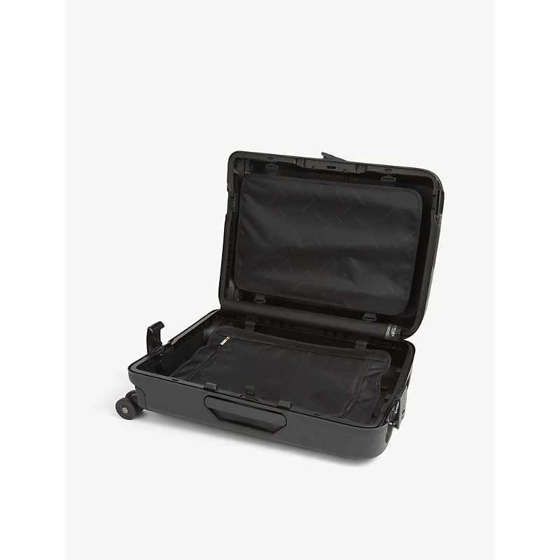 Shop Samsonite Graphite Magnum Eco Spinner Hard Case 4 Wheel Recycled-plastic Cabin Suitcase 55cm
