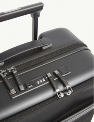 Samsonite Neopod Spinner Expandable Four-wheel Recycled-polypropylene Suitcase 55cm In Black