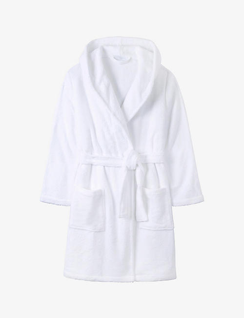 THE WHITE COMPANY: Snuggle hooded belted plush robe