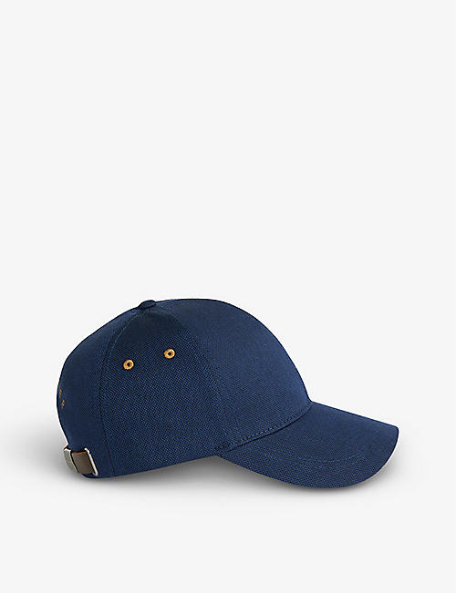 TED BAKER: Monei logo-embroidered cotton baseball cap