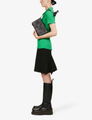 BOTTEGA VENETA Cassette intrecciato leather cross-body bag