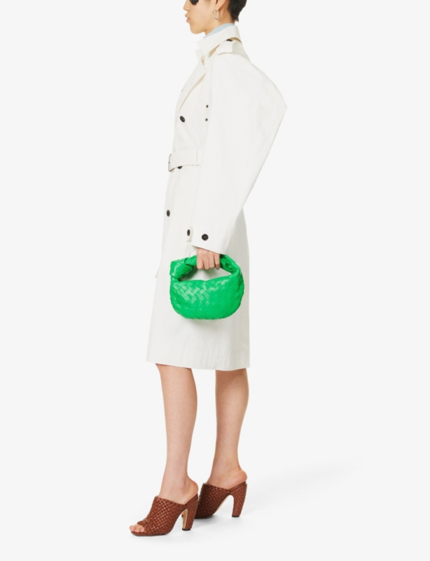 Mini Jodie Intrecciato leather top-handle bag