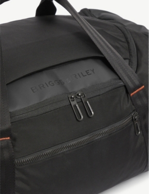 Shop Briggs & Riley Black Zdx Large Coated Woven Duffel Bag